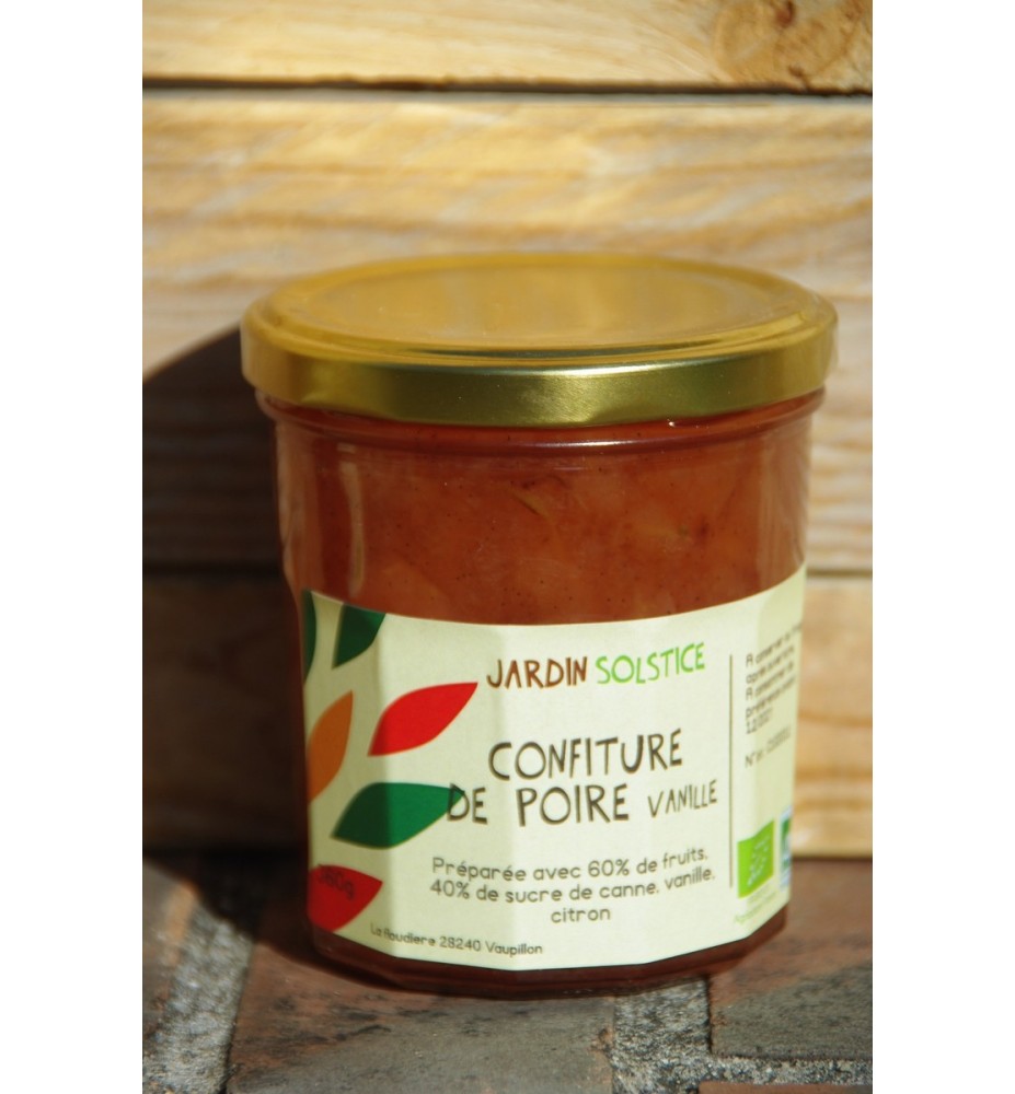 CONFITURE DE POIRES VANILLE BIO