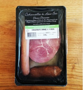 CHOUCROUTE GARNIE POUR 1 PERS