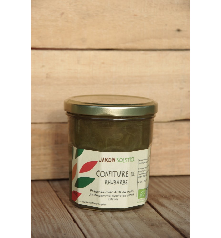 CONFITURE DE RHUBARBE BIO