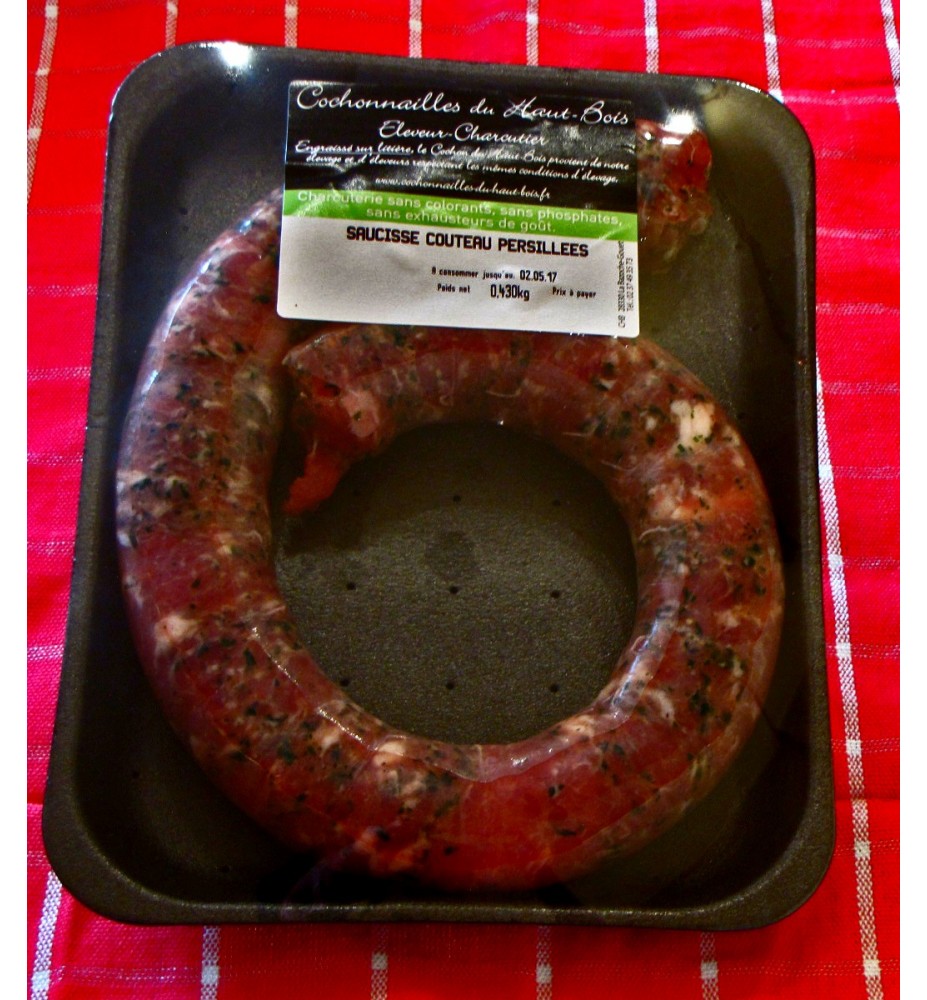 Saucisse Couteau Persillée