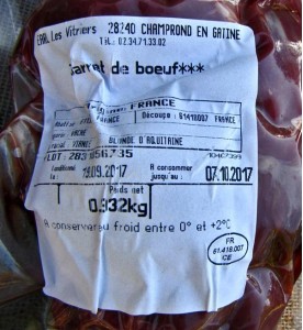 Colis de boeuf 100% Bas de gamme