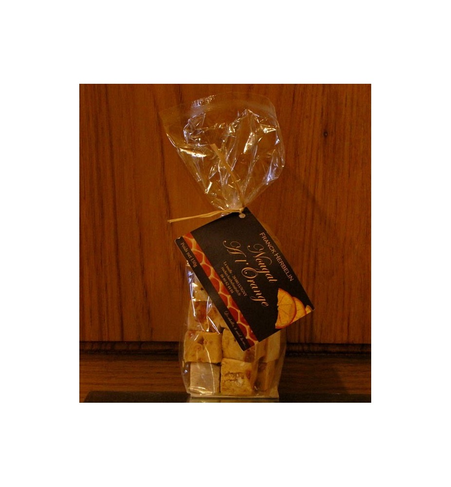 NOUGAT ARTISANAL A L'ORANGE AU MIEL DU PERCHE