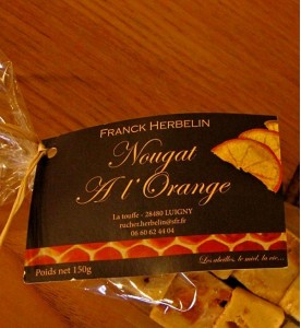 NOUGAT ARTISANAL A L'ORANGE AU MIEL DU PERCHE