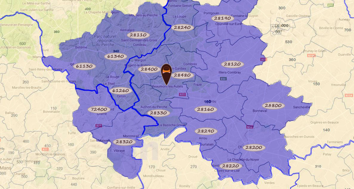 carte livraisons